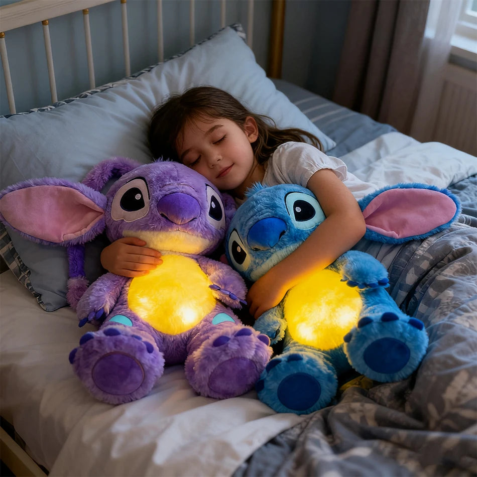 2 peluches veilleuse stitch aide bebe a dormir 